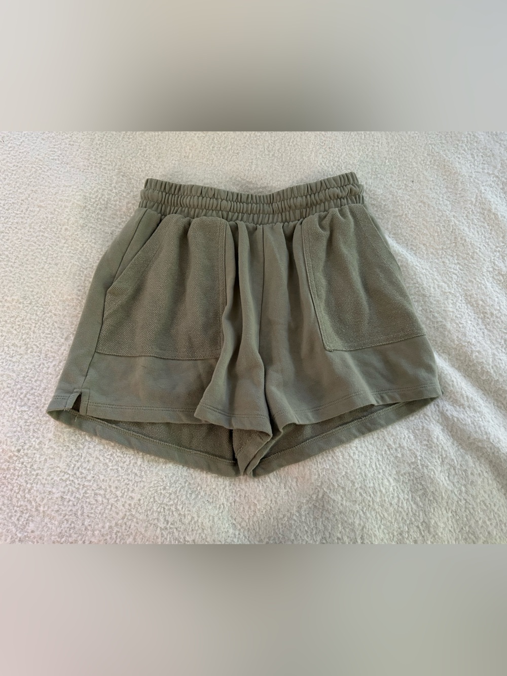 Primark Olive Casual Linen Shorts